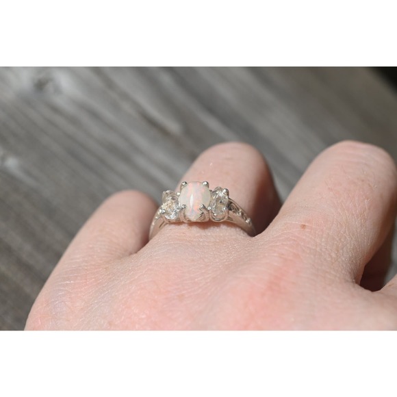 alternative raw diamond engagement ring raw crystal size 4 5 6 7 8 8 9 10 11 12 - Picture 4 of 6